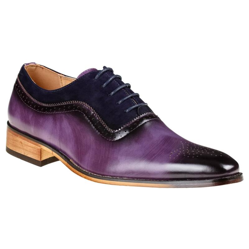gino vitale men's lace up medallion toe dress shoes Gino Vitale Men's Lace Up Medallion Toe Dress Shoes - Overstock