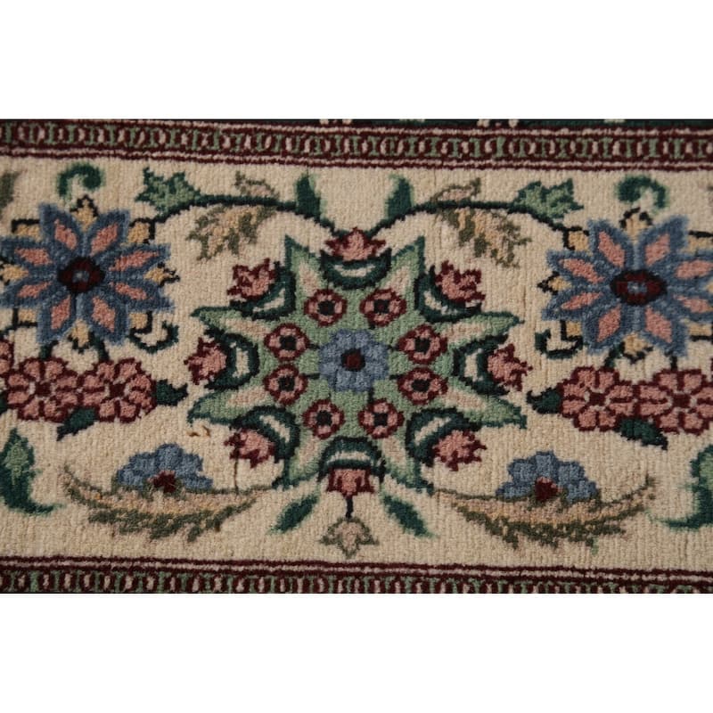 Black Vegetable Dye Aubusson Chinese Area Rug Hand-Knotted Wool Carpet - 6'2"x 9'7"