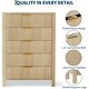 preview thumbnail 4 of 8, Tall Wooden 5 Drawers Dressers, Storage Cabinet for Bedroom, Living Room