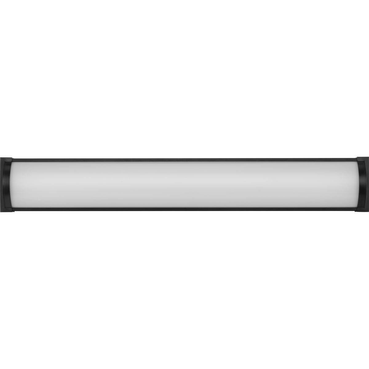 Barril Collection 32 in. Matte Black Large Modern Integrated LED Linear