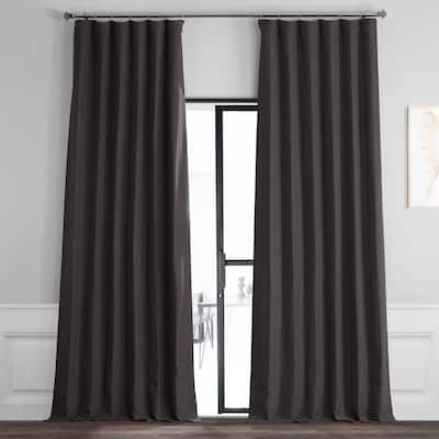 Exclusive Fabrics Smoked Truffle Bellino Room Darkening Curtain (1 Panel)