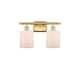 Option Matte White / Satin Gold