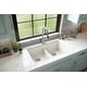 preview thumbnail 20 of 18, Karran 32" Undermount Double Equal Bowl Quartz Kitchen Sink Kit - 32" x 19.5" x 9"
