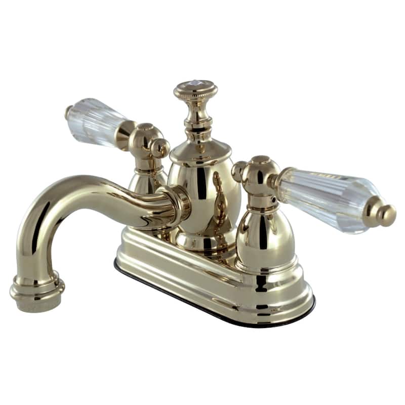 Kingston Brass Wilshire Centerset Bathroom Faucet - Includes Metal - Polished Brass