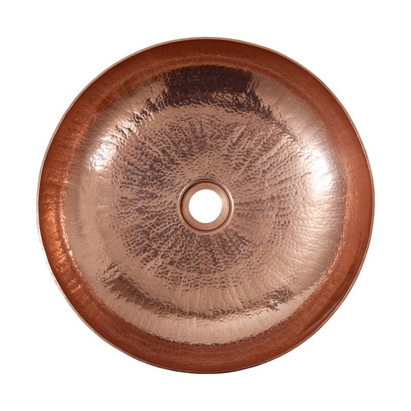 Maestro Sonata Petit Hand Hammered Copper Vessel Bathroom Sink