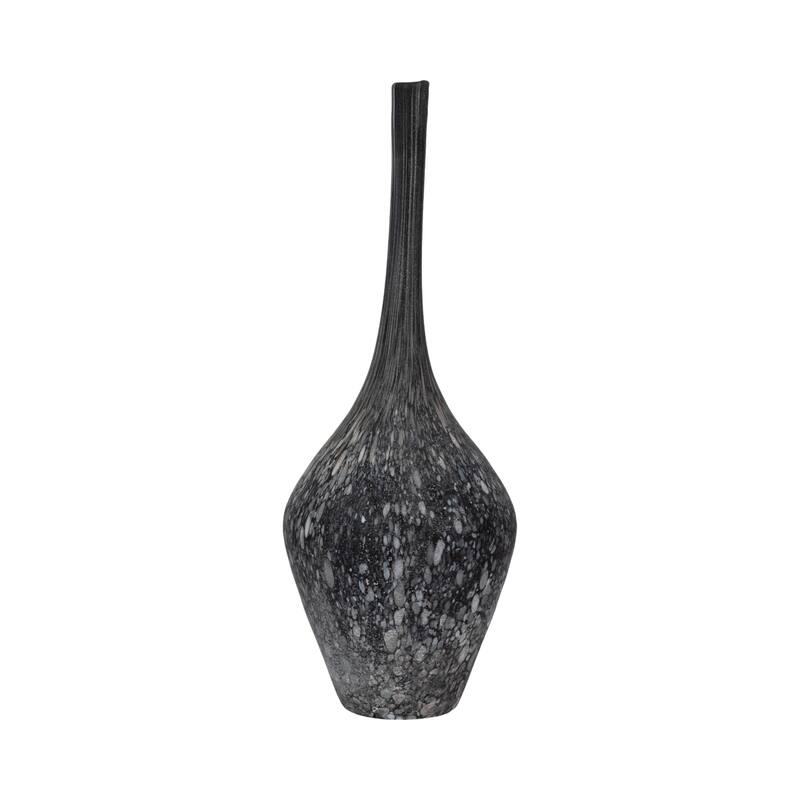 Glass Teardrop Silhouette Bottle - Gray