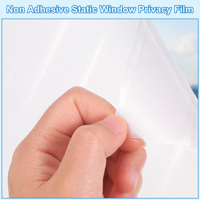 Window Privacy Film, Window Film Cross Pattern - White