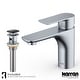 preview thumbnail 12 of 24, Karran Kayes single Hole Single Handle Basin Bathroom Faucet with Matching Pop-up Drain Stainless Steel