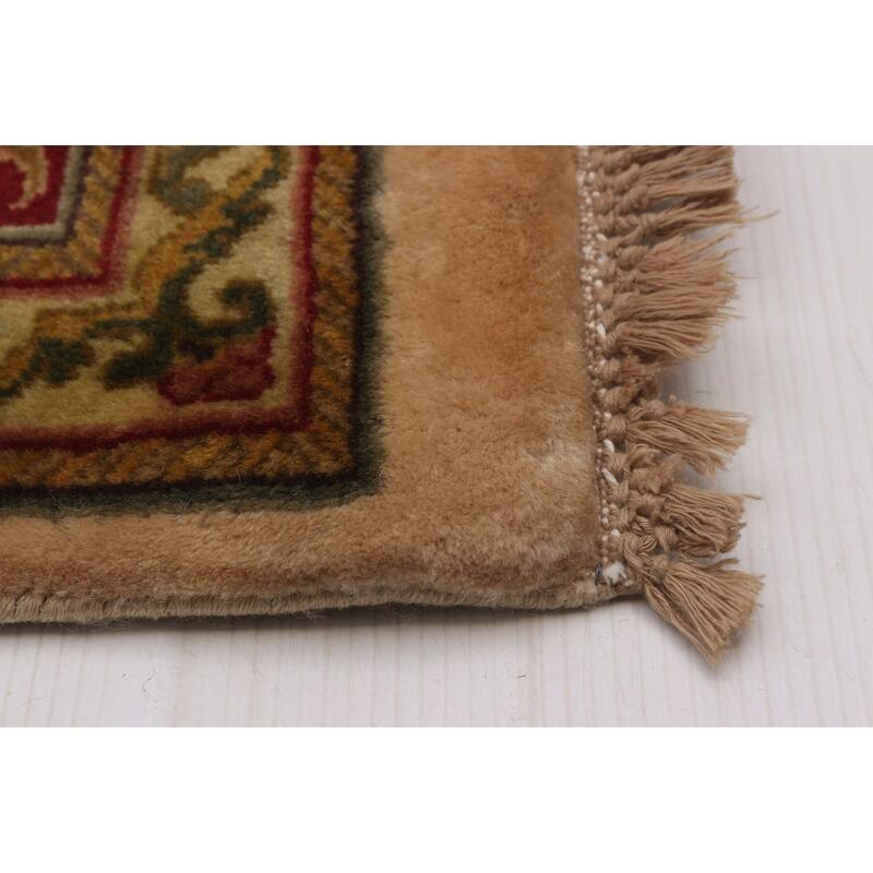ECARPETGALLERY Hand-knotted Essex Cream Wool Rug - 7'10 x 10'3