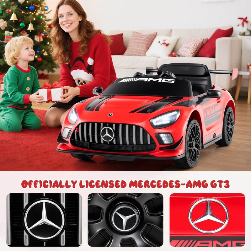 Costway Ride on Car Licensed Mercedes-AMG GT3 Kids Car with Remote - See Details