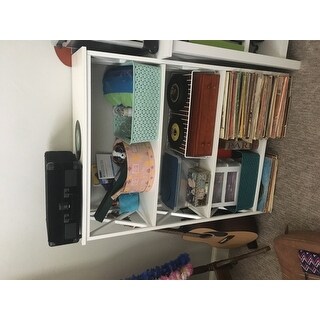 Carbon Loft Ehrlich Metal and Wood 4-shelf Bookcase