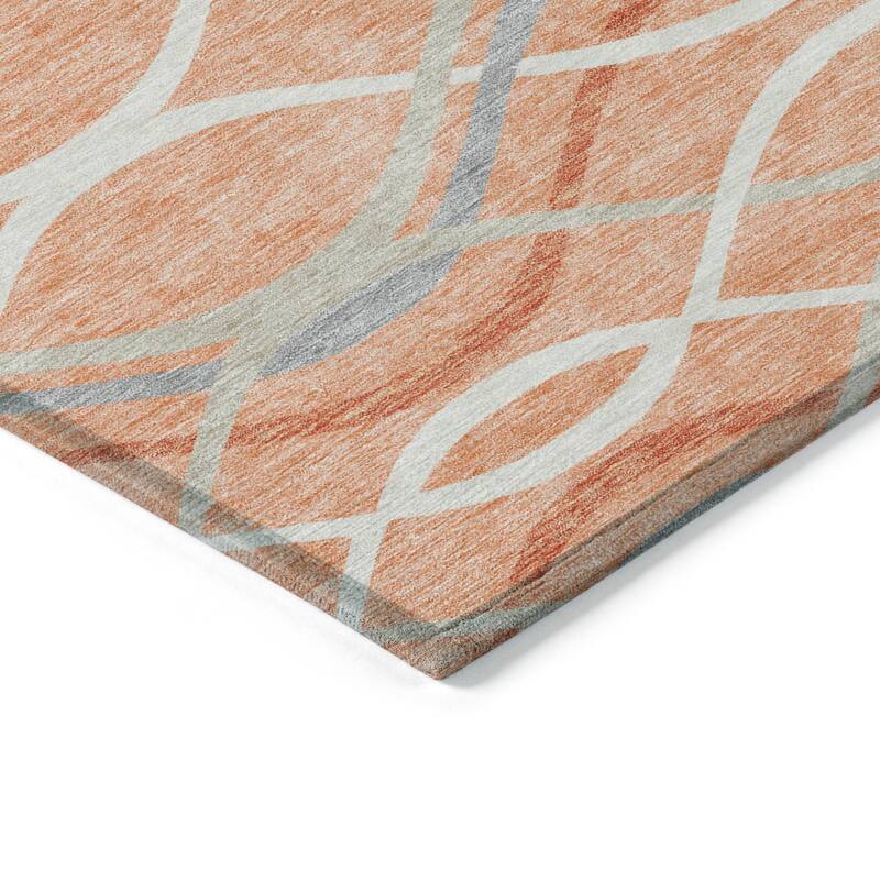 Machine Washable Indoor/ Outdoor Chantille Contemporary Deco Rug