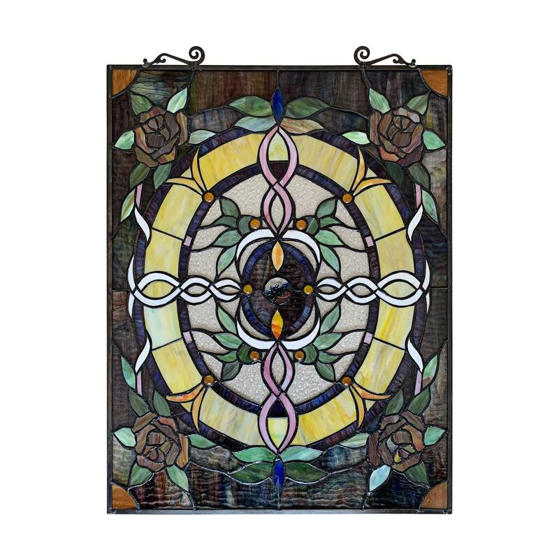 Floral Design Window Panel/Suncatcher