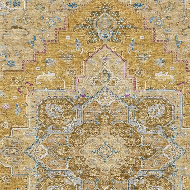HomeRoots Oriental Traditional Rectangle Outdoor Rug