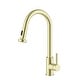 preview thumbnail 1 of 9, Elegant Lighting FAK-309 Sem 1.8 GPM Single Hole Pull Down Kitchen Brushed Gold
