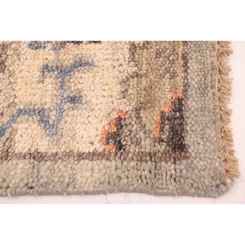 ECARPETGALLERY Hand-knotted Jules Serapi Grey Wool Rug - 6'2 x 9'0