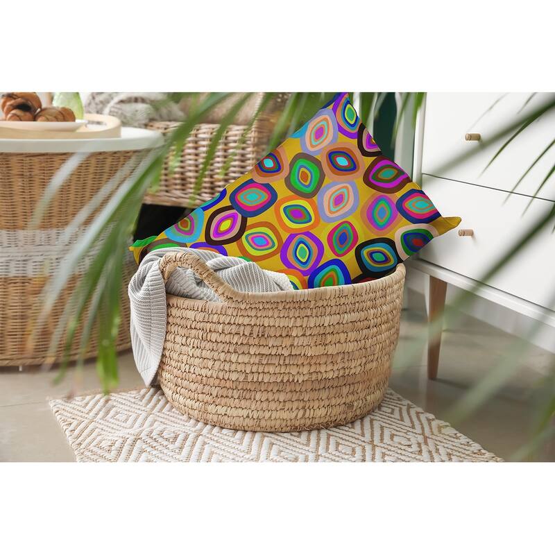Modern Leaf Pile Accent Pillow