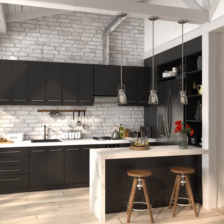 Modern Industrial 1-light Mini Kitchen Island Pendant Light with Clear Glass - 5''