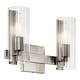 preview thumbnail 13 of 12, Kichler 55167 Jemsa 2 Light 14" Wide Vanity Light Brushed Nickel