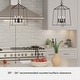 preview thumbnail 6 of 10, Hunter Fair Oaks 4-Light Pendant - Kitchen, Dining Room, Foyer - Modern Farmhouse, Transitional, Cage, Lantern - Designer!