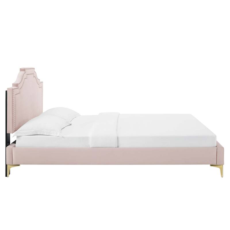 Adelaide Performance Velvet King Platform Bed