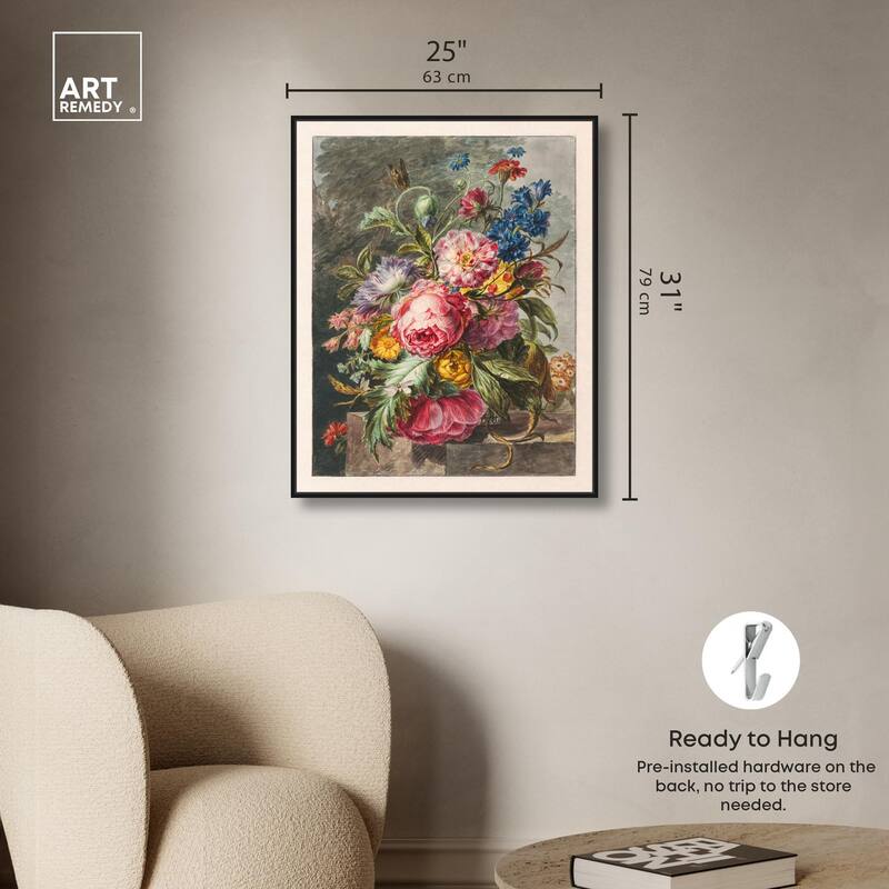 Stilleven Met Bloemen Canvas by Art Remedy