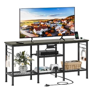 TV Stand with Power Outlets - Bed Bath & Beyond - 42807217