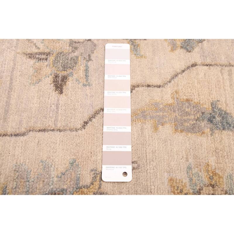 ECARPETGALLERY Hand-knotted Finest Agra Jaipur Light Grey Wool Rug - 8'0 x 11'3