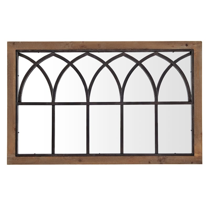 FirsTime & Co. Brown Grand Haven Arch Mirror, Wood