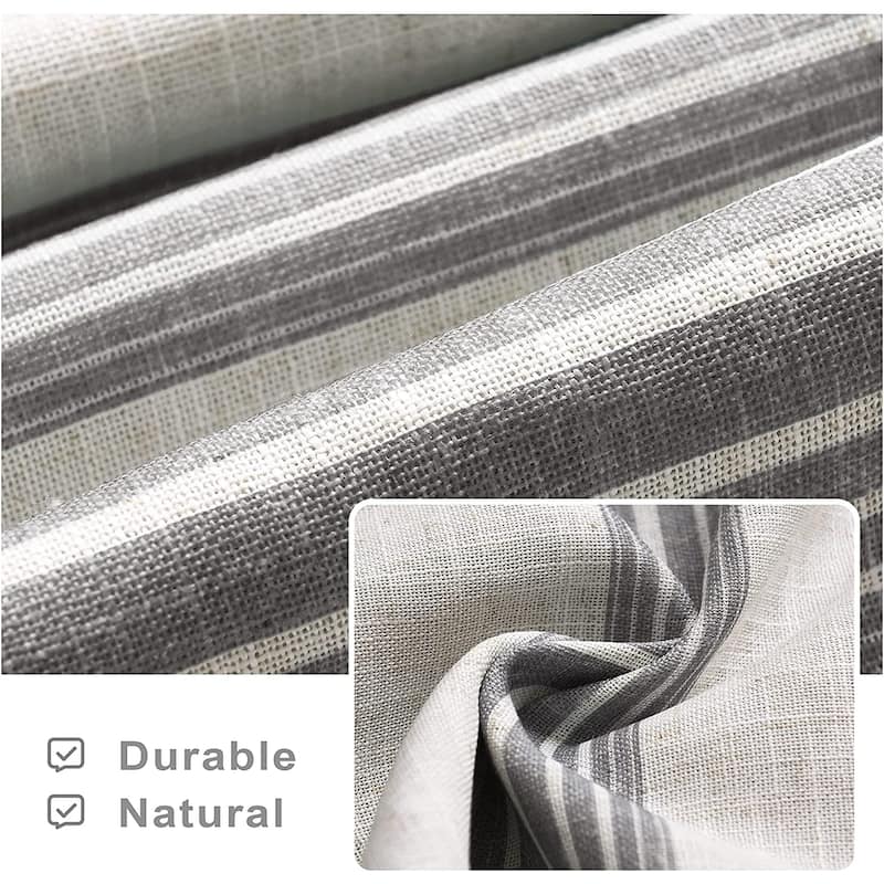 DriftAway Chris Vertical Striped Pattern Blackout Room Darkening Tie Up