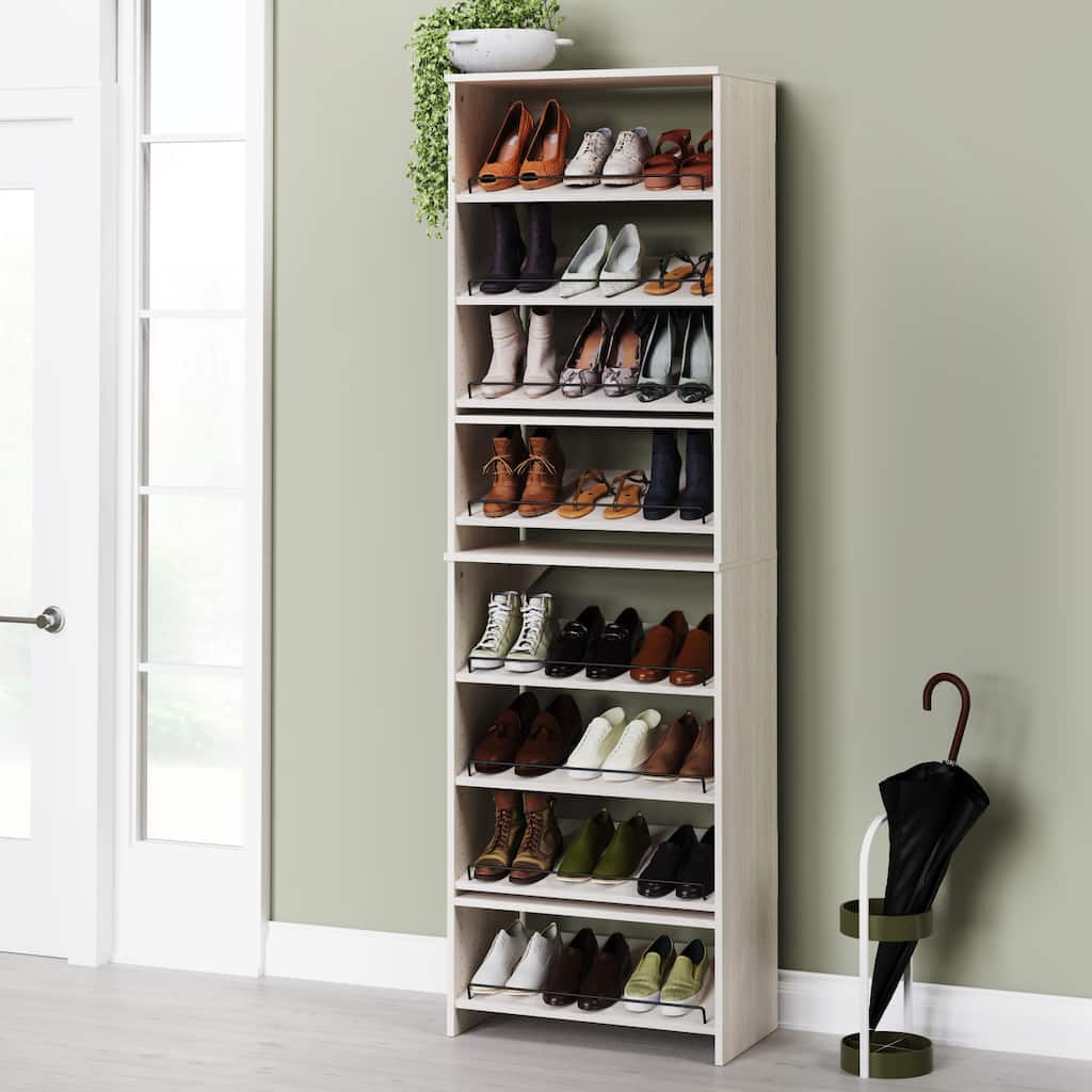 ClosetMaid SuiteSymphony 25-inch Wide Angled Shoe Shelf Tower
