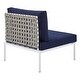 preview thumbnail 8 of 19, Harmony 10-Piece Sunbrella® Basket Weave Outdoor Patio Aluminum Sectional Sofa Set