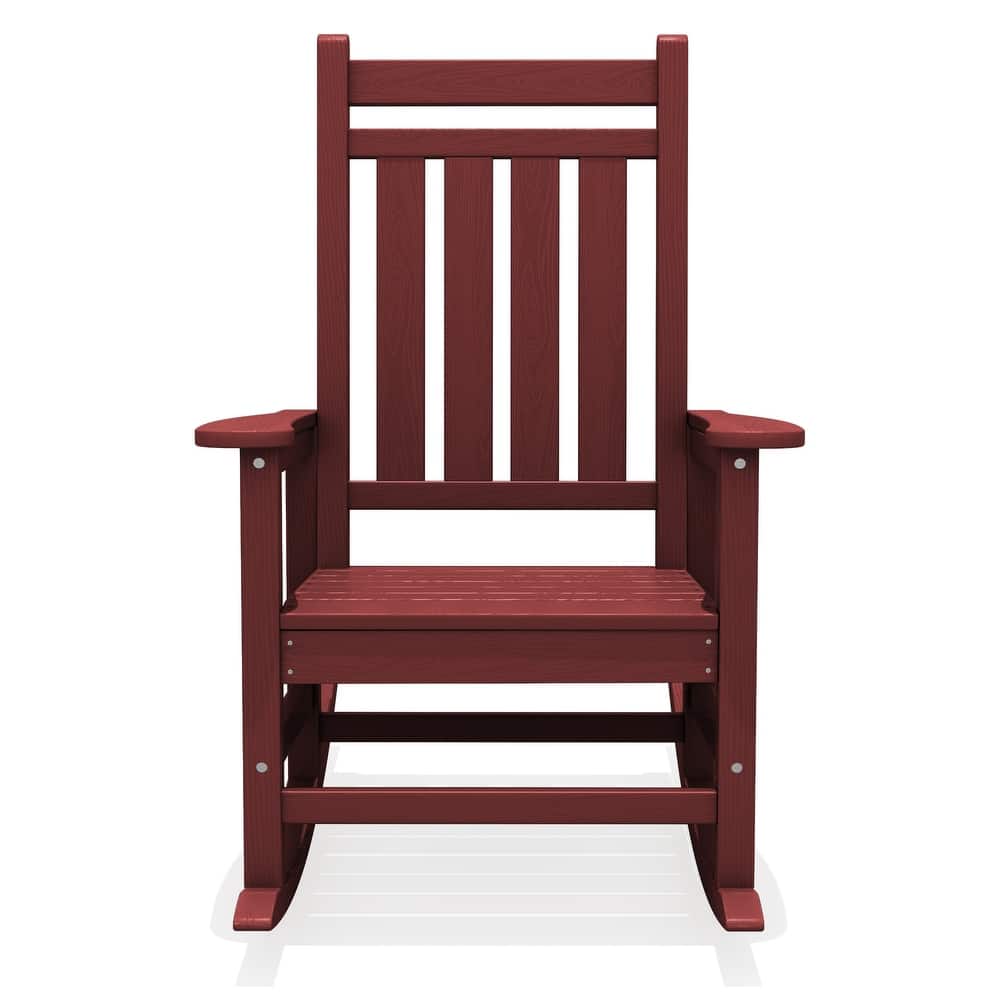 Modern High-Back Rocking Adirondack Chair All Weather