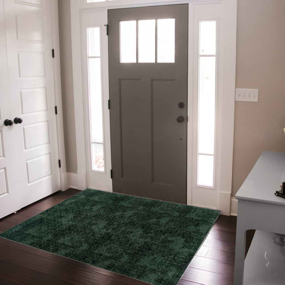 Gertmenian Shadow Thandi Soft Polyester Embossed Abstract Non-Slip Indoor Area Rug