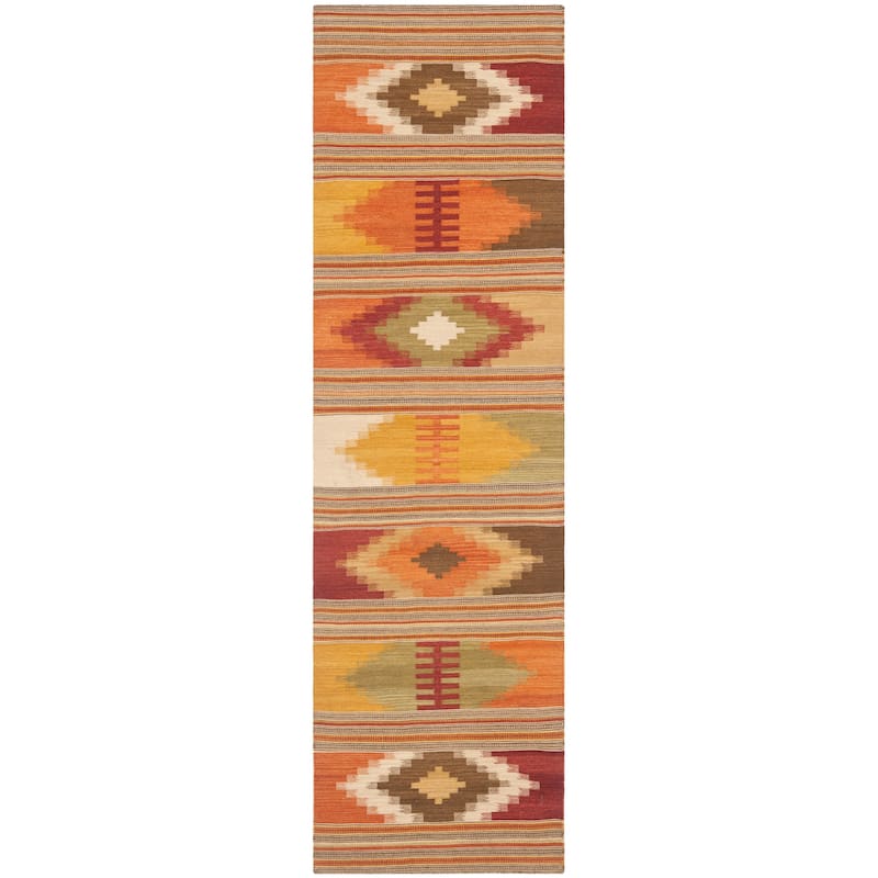 SAFAVIEH Handmade Kilim Johana Vinciane Casual Tribal Wool Rug