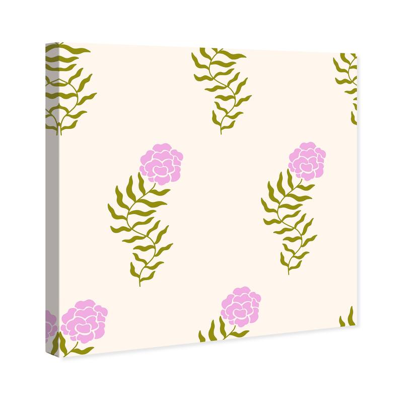 Wynwood Studio Canvas Floral and Botanical Expansion of Flowers Purple and Violet Modern & Contemporary Wall Art Canvas Print