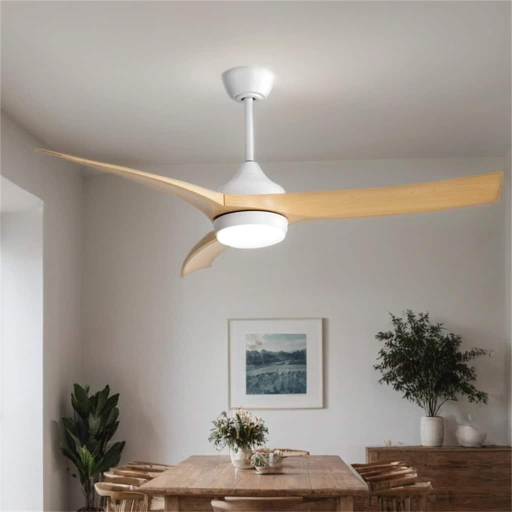 52" LED Ceiling Fan with Remote Control,3 ABS Blades and DC Motor