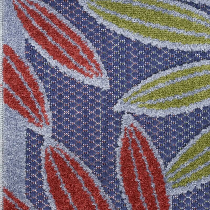 HomeRoots Contemporary Rectangle Outdoor Rug - 6' X 9'