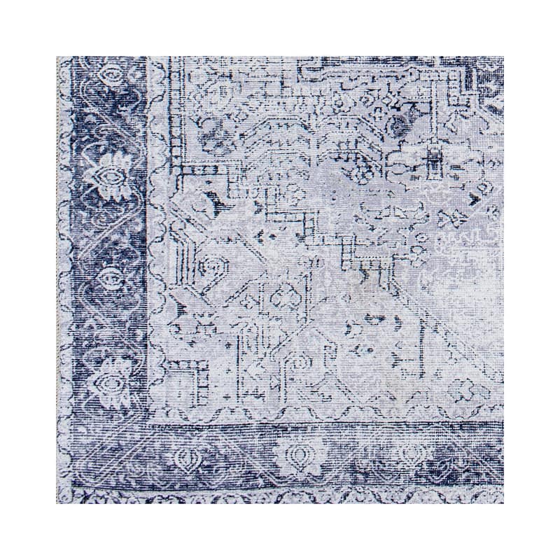 Livabliss Amelie Vintage Medallion Machine Washable Area Rug