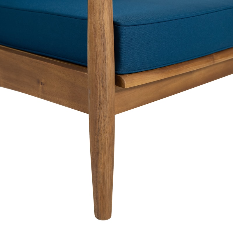 Willowbrook Acacia Wood Outdoor Club Chair by Christopher Knight Home