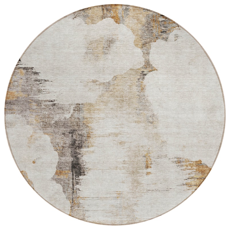 HomeRoots Abstract Transitional Rectangle Outdoor Rug