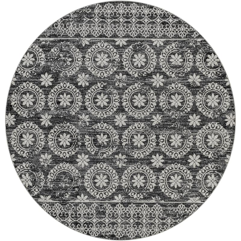 Livabliss Lavadora Updated Traditional Floral & Botanical Washable Area Rug