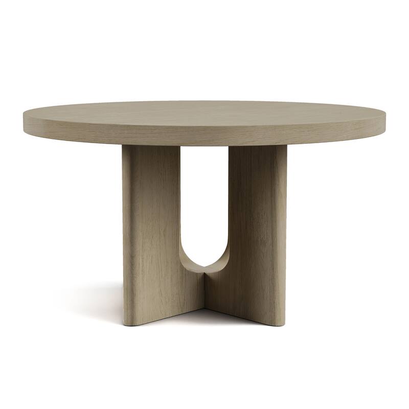 Furniture of America Piez Modern 54-inch Round Solid Wood Dining Table