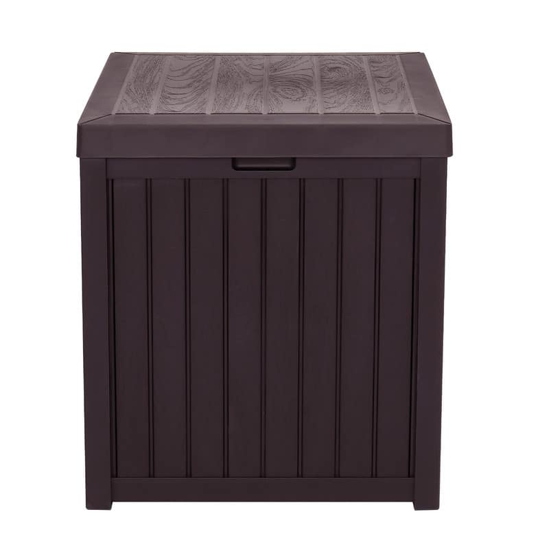 51 Gal. 195L Outdoor Garden Plastic Storage Deck - 22" x 22" x 24.5"