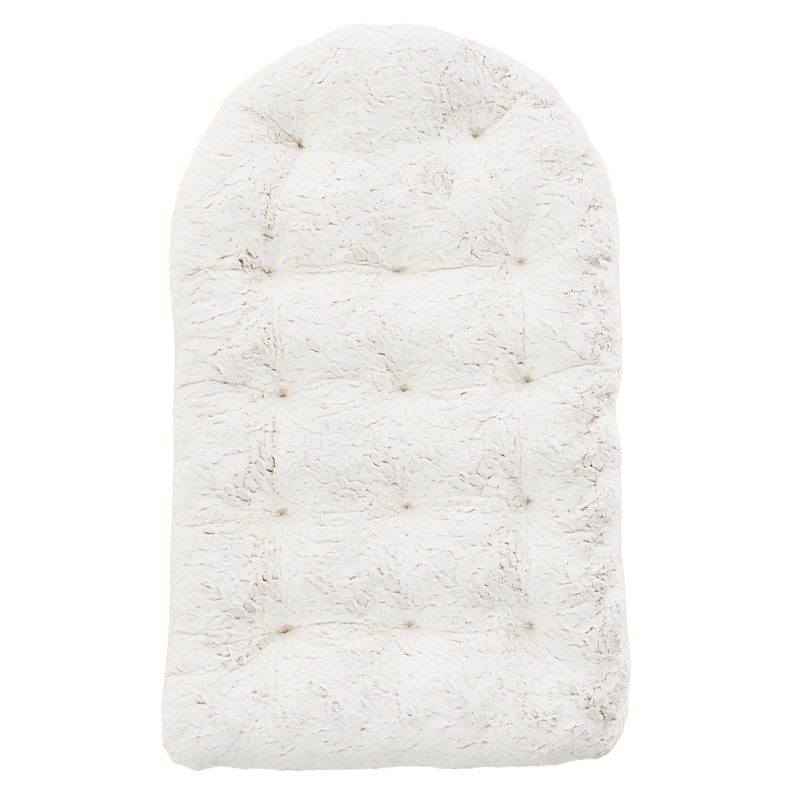 Sorra Home Indoor Faux Fur Egg Chair Replacement Cushion (Cushion Only)