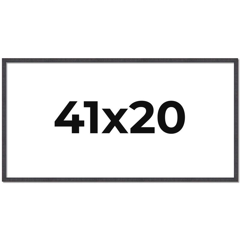 41x20 Frame Brown Picture Frame - Complete Modern Photo Frame Includes