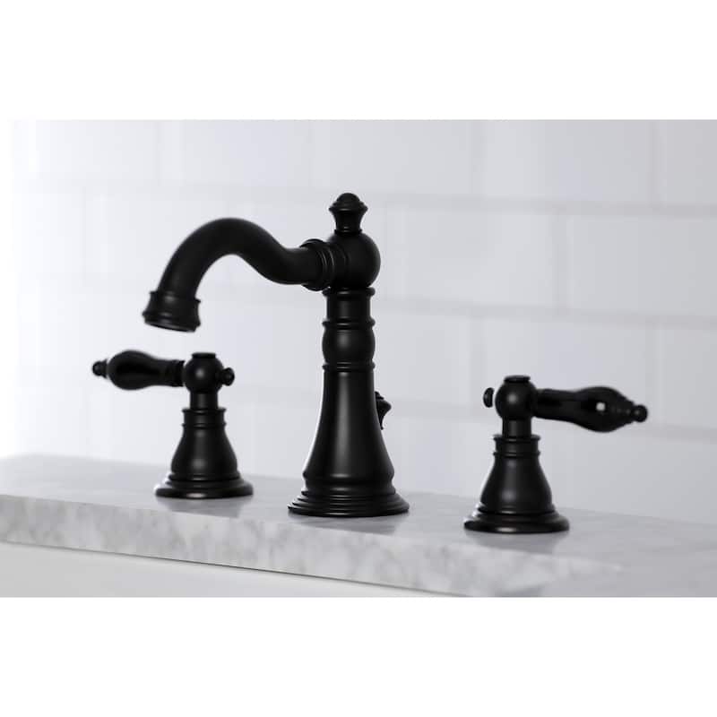 Kingston Brass Duchess 8 in. Widespread Bathroom Faucet - Matte Black