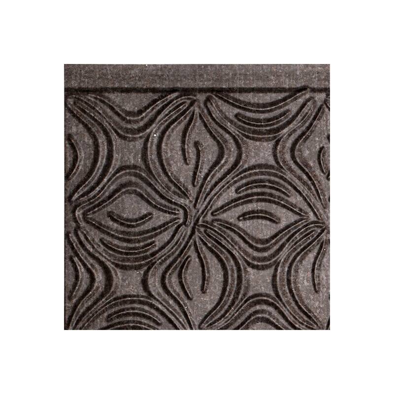 FASÄDE Lotus Decorative Vinyl Backsplash Panel - 6x6 Inch Sample - Smoked Pewter