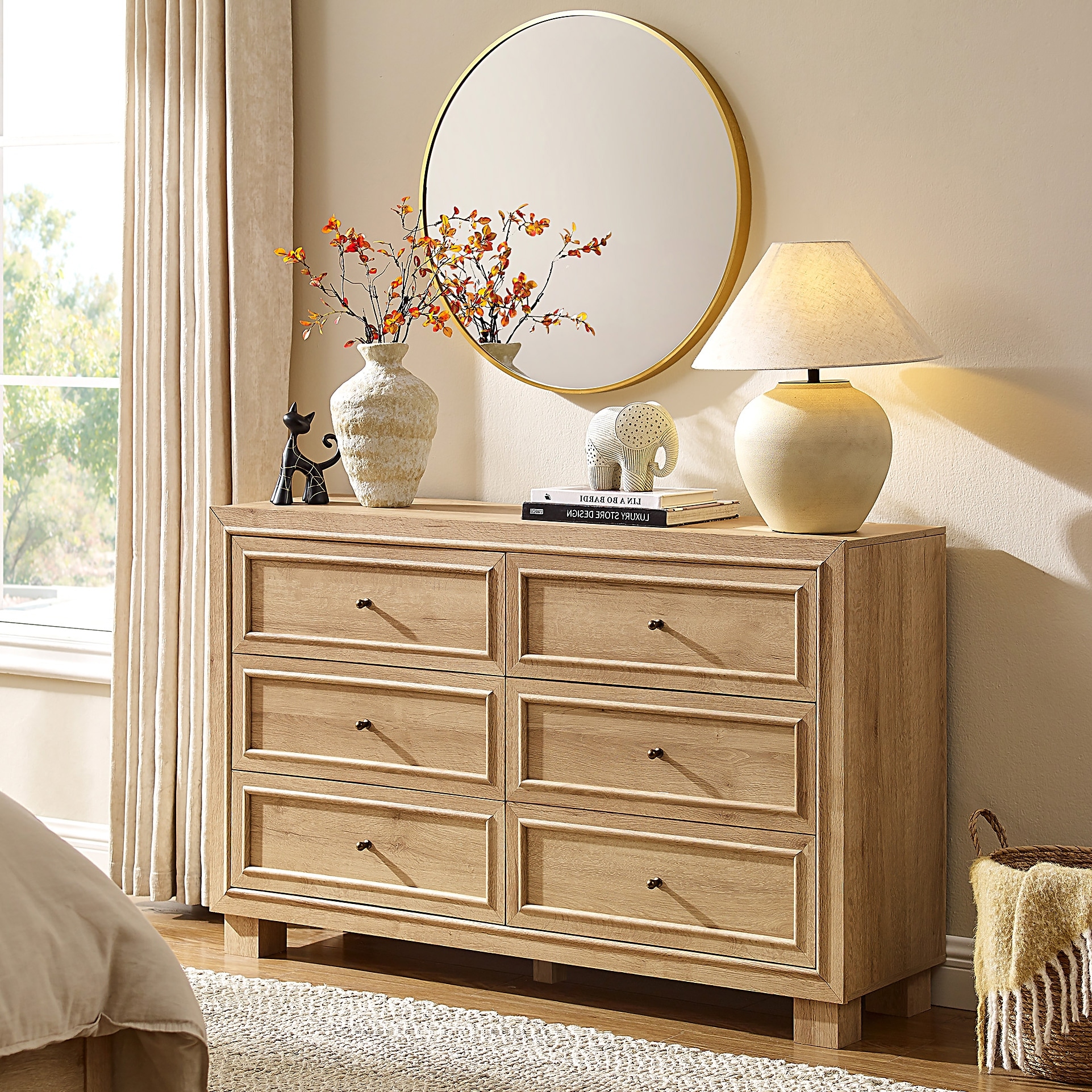 modern dresser styles FUFU&GAGA White 59.0-in W Standard dresser one_size