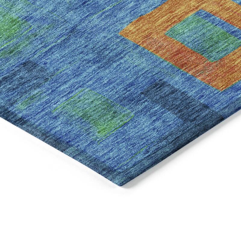 HomeRoots Geometric Transitional Rectangle Outdoor Rug